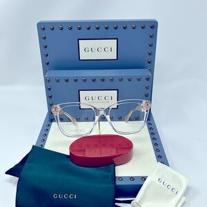 AUTHENTIC GUCCI EYEGLASS FRAME GG0566ON